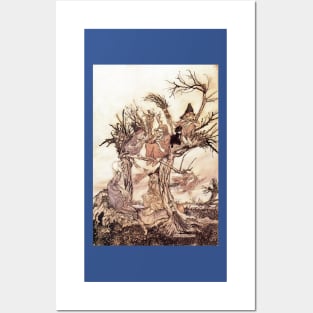 The Witches Meeting - Arthur Rackham Posters and Art